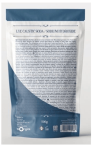 The weight and batch number appear on the back of the product